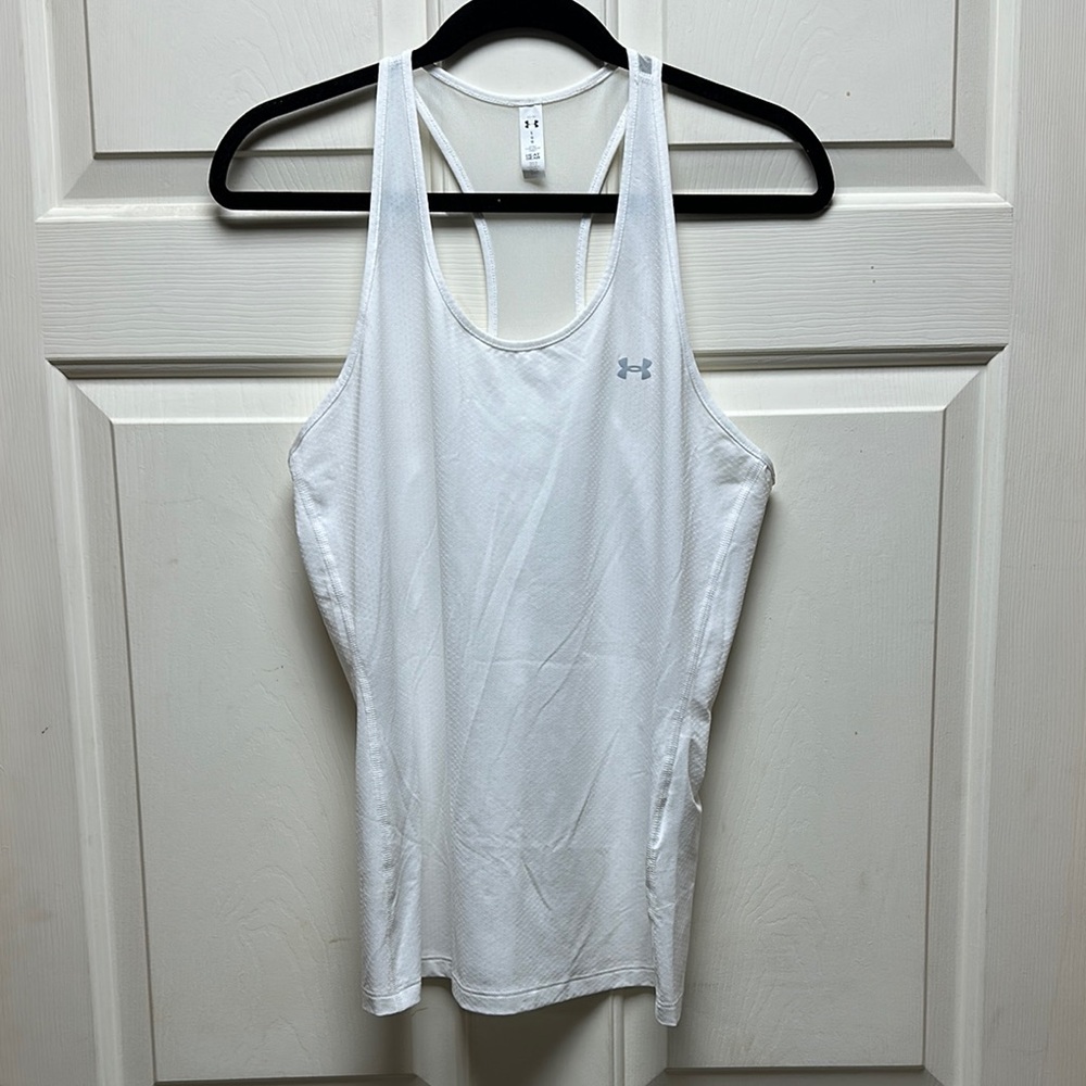 Under Armour White Athletic Tank